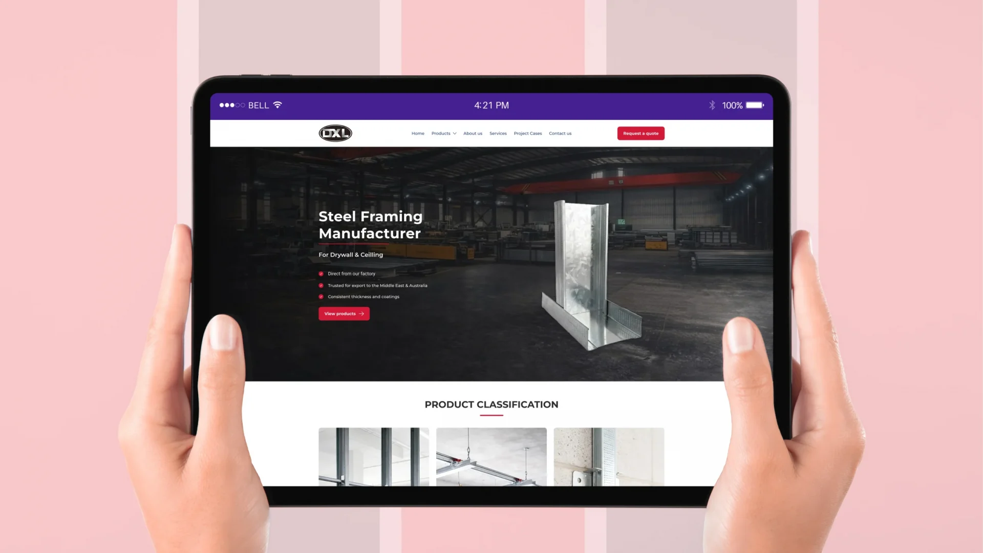 b2b manufacturing website design