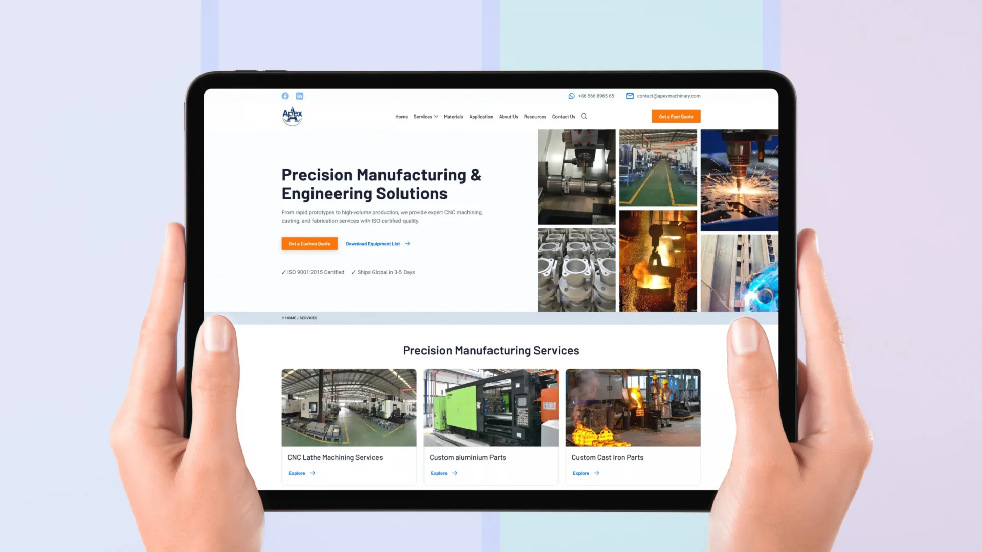 Industrial Website UX/UI Strategy and Precision Interface Design.