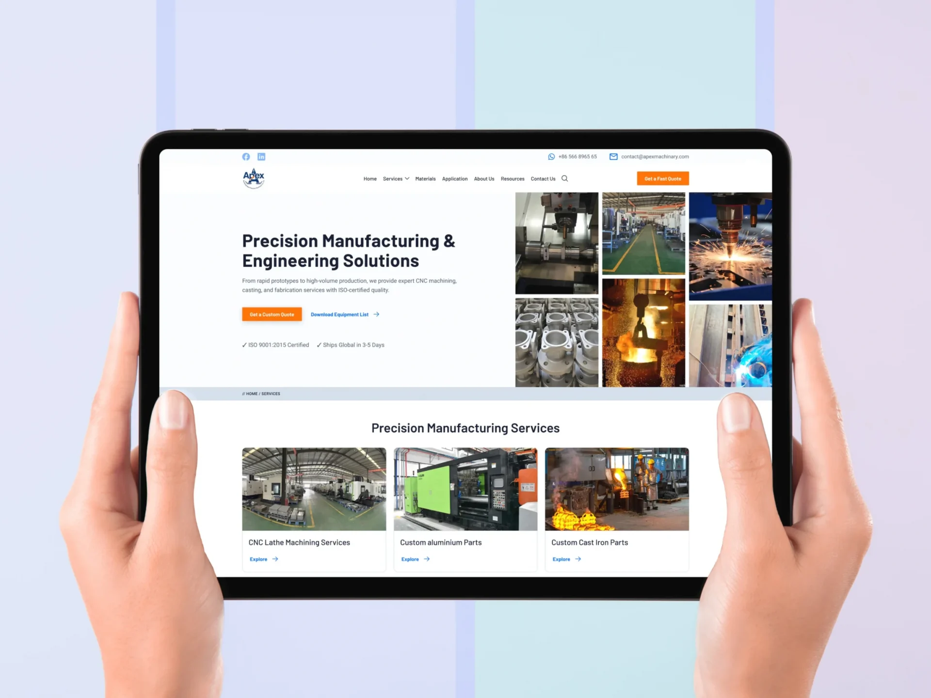 Industrial Website UX/UI Strategy and Precision Interface Design.